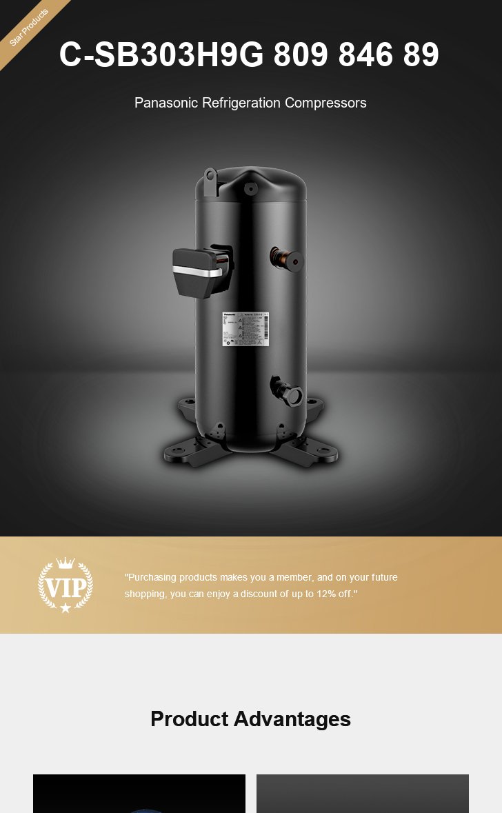 Panasonic Compressor C-SB303H9G 809 846 89, technical parameters pdf, structure diagram